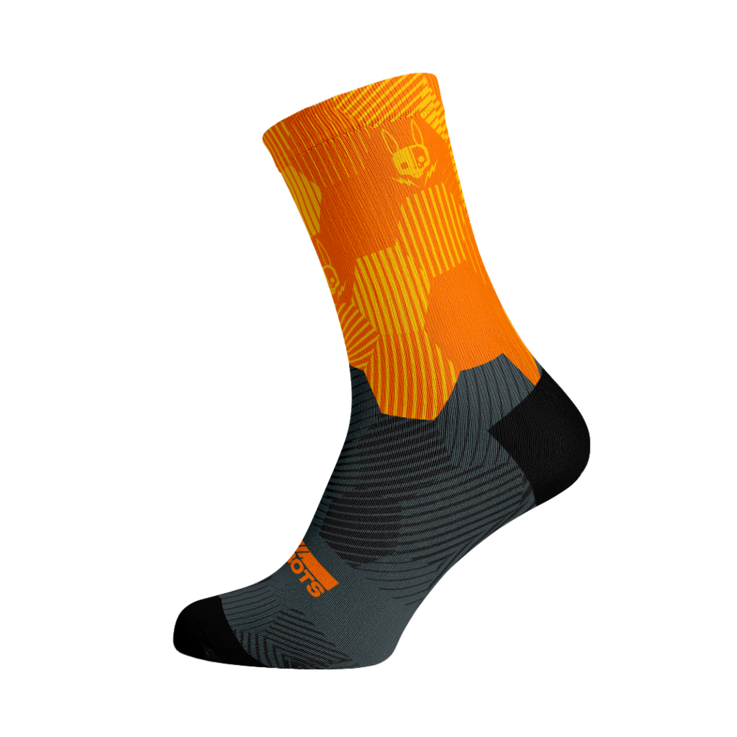 Hasie & The Robots Hex Robo Rise Premium Active Sport Socks