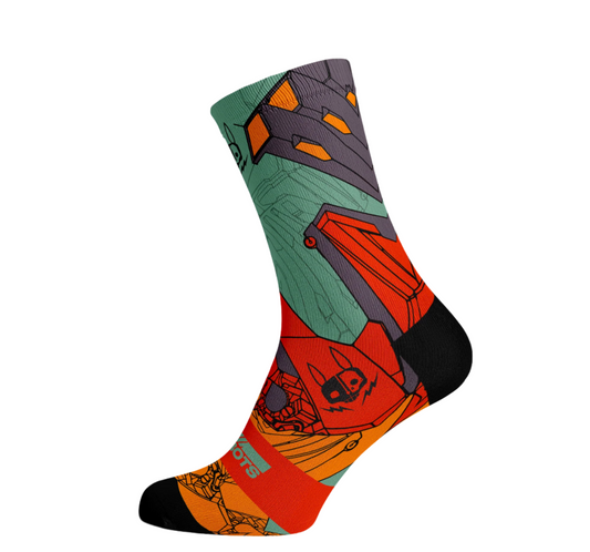 Hasie & The Robots Hex Roboraps Premium Active Sport Socks