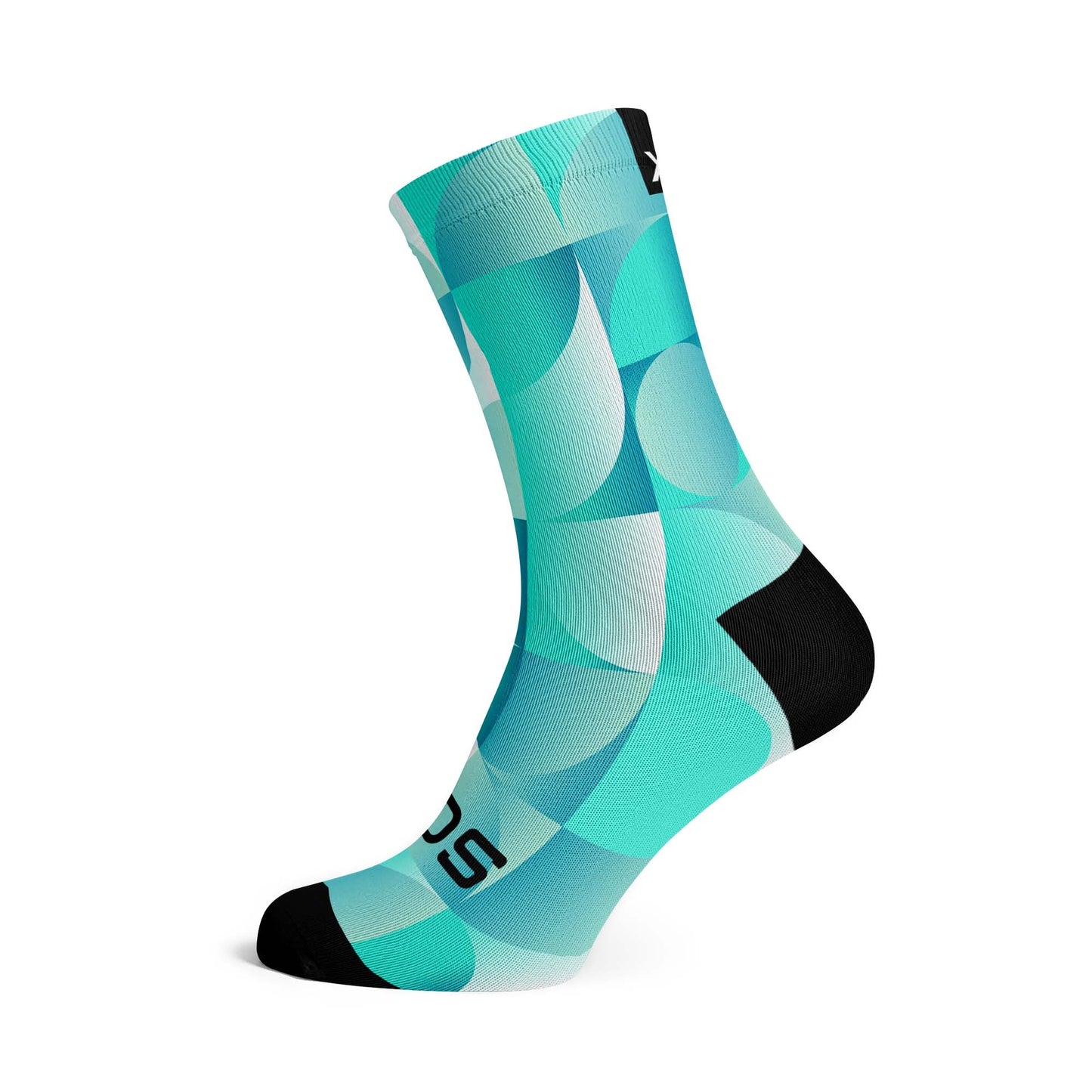 Solid Turquoise Premium Active Sport Socks